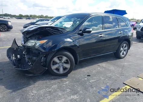 2012 Acura Mdx Technology Package z USA, uszkodzony, nr VIN 2HNYD2H33CH544522